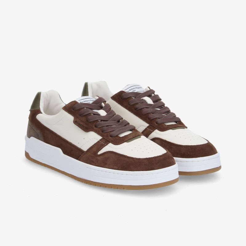 BROOKLYN PREPPY M - NAPPA/SUEDE - BEIGE/MARRON
